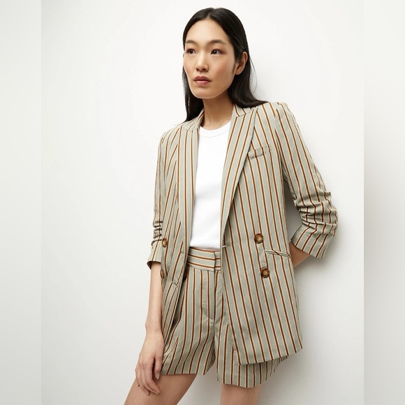 Veronica Beard Jackets & Blazers - NWT VERONICA BEARD Kiernan Dickey Double-Breasted Striped Blazer 16